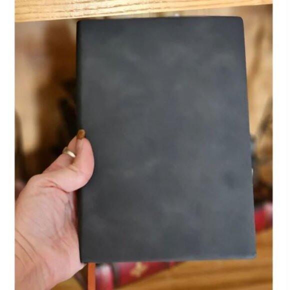 Black A5 Leather Soft Cover Journal Notebook - Picture 5 of 6